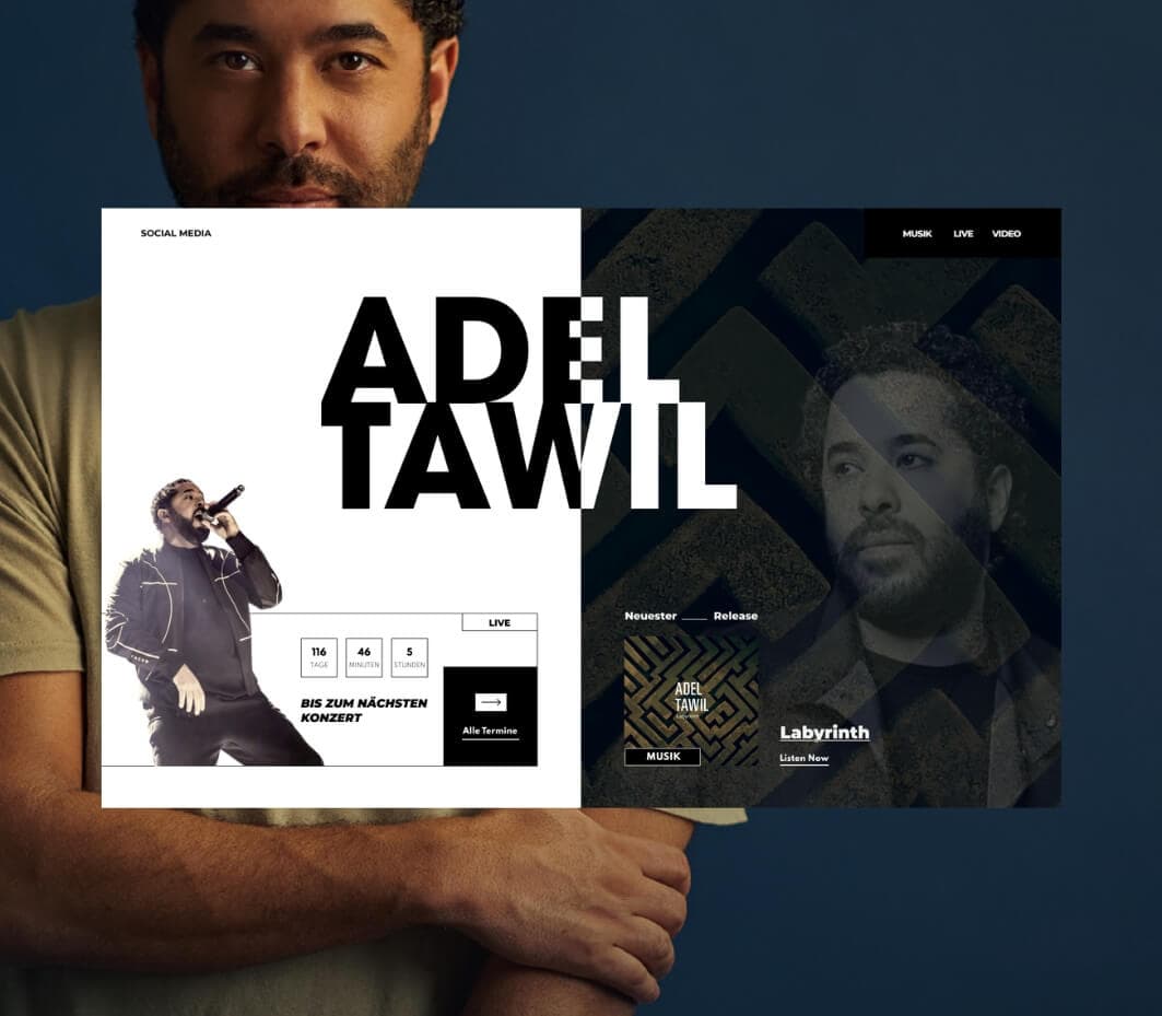 Adel Tawil - Startseite der Künstlerwebsite