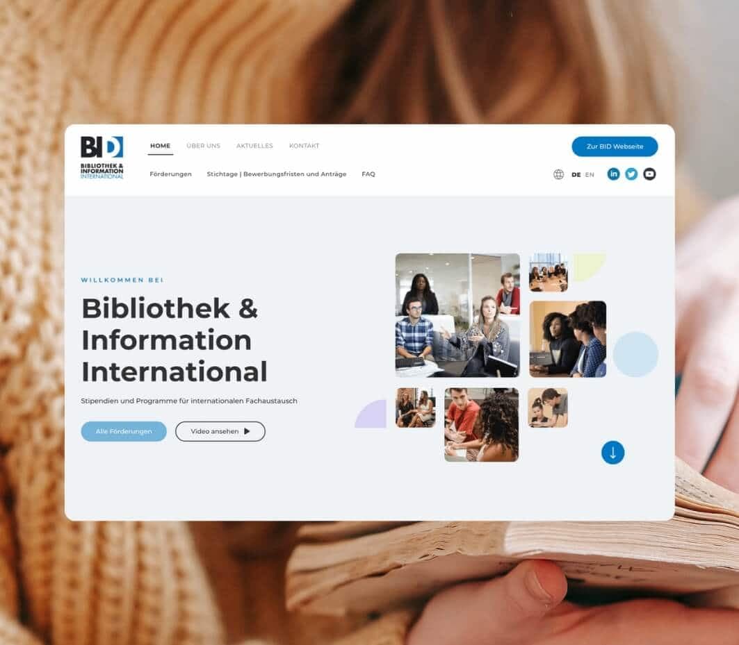BI-International - Startseite der Förderwebsite