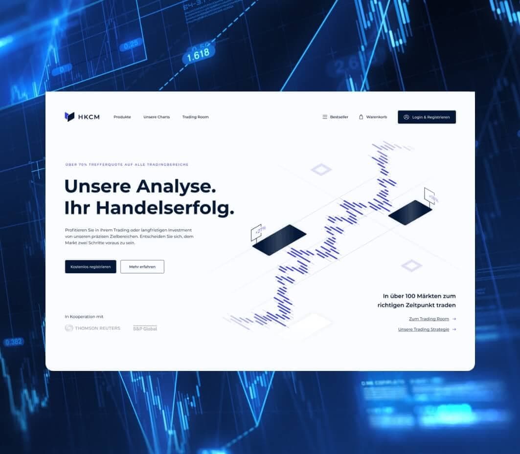HKCM UX Design und Screendesign für Website- und Produktbereiche